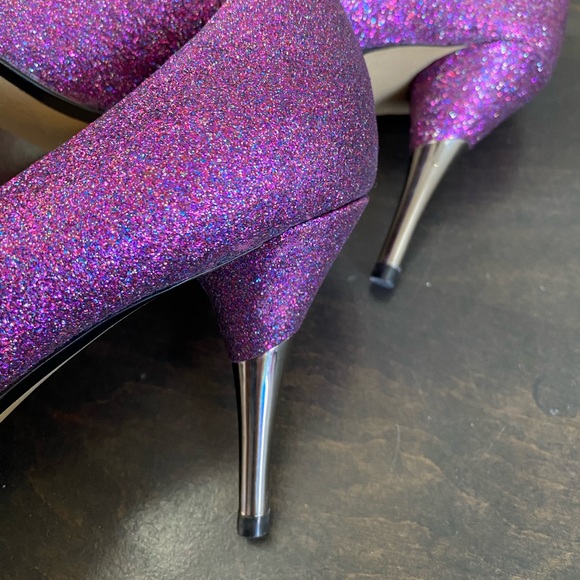 Brand New in Box Pink and Blue Glitter Heels - Picture 4 of 8